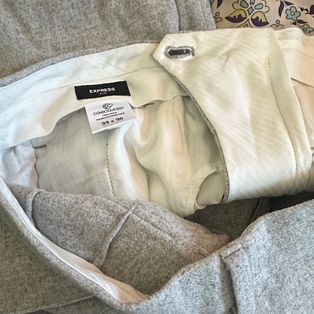 Express Heather Gray Chinos - Picture 10 of 10